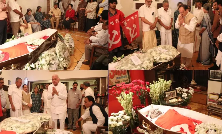 സീതാറാം യെച്ചൂരിക്ക് ഇന്ന് അന്ത്യയാത്ര; രാവിലെ 11 മണി മുതൽ എകെജി ഭവനിൽ പൊതുദർശനം