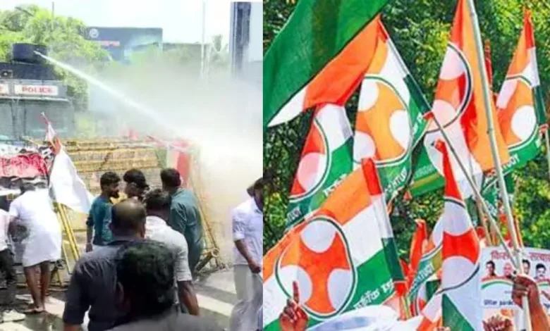 മുഖ്യമന്ത്രിയുടെ രാജി ആവശ്യപ്പെട്ട് യൂത്ത് കോൺഗ്രസ് സെക്രട്ടേറിയറ്റിലേക്ക് നടത്തിയ മാർച്ചിൽ സംഘർഷം